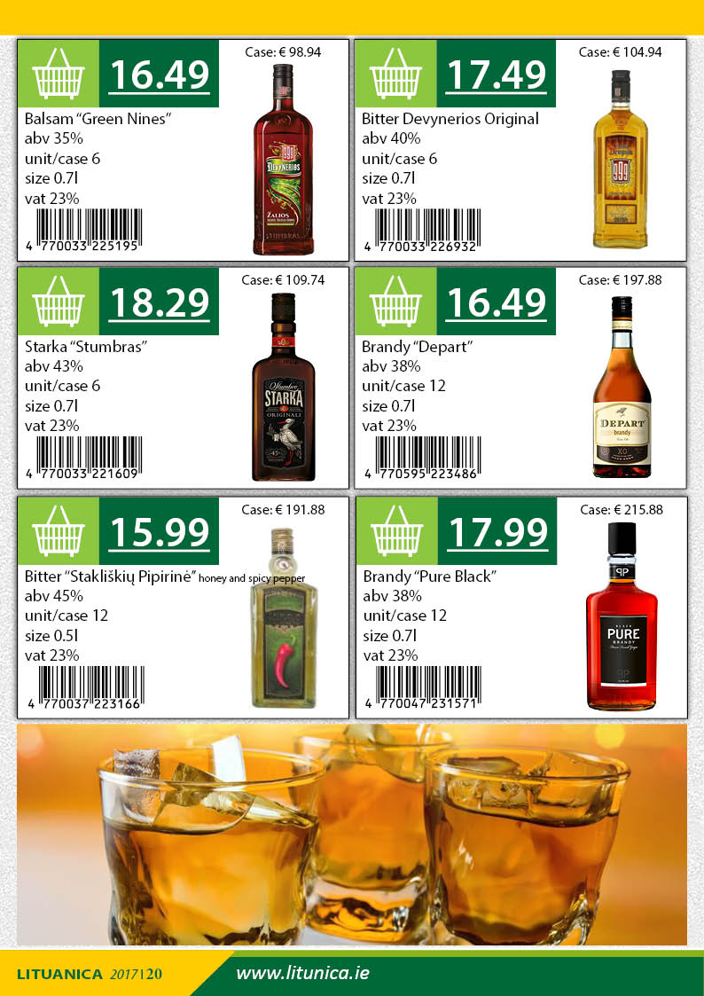 Lituanica Ireland Alcohol Catalogue Lituanica Ireland